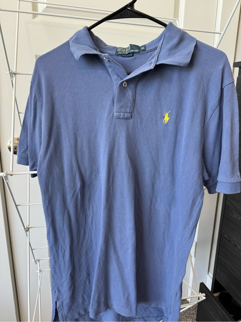 Ralph Lauren Men’s Slate Blue Polo with Yellow Pony